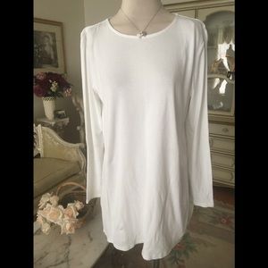 J Jill long sleeve white tunic size L. C:208-5/20/26